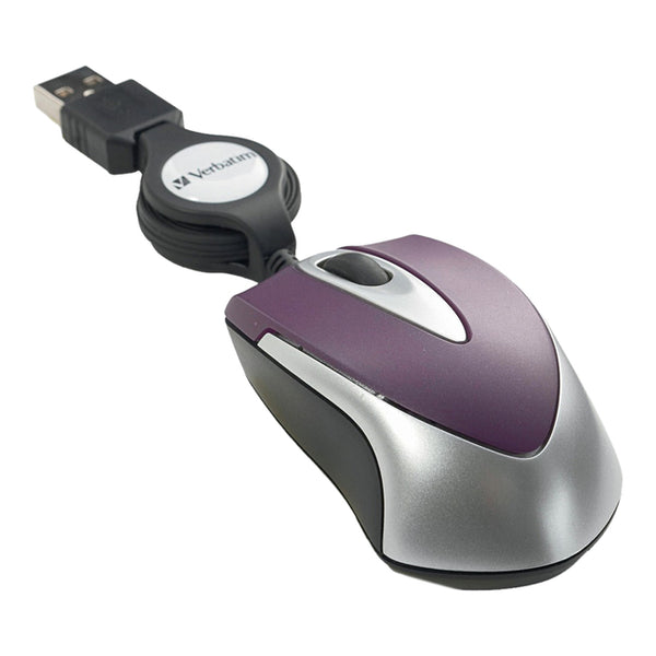 Verbatim Mini Travel Optical Mouse - Purple