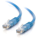 C2G-65ft Cat5e Molded Solid Unshielded (UTP) Network Patch Cable - Blue - American Tech Depot