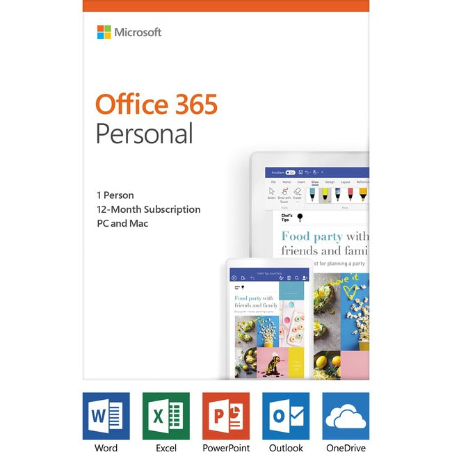 Microsoft 365 Personal - Subscription License - 1 PC-Mac, 1 Person - 12 Month