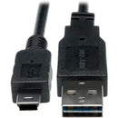 Tripp Lite 1ft USB 2.0 High Speed Converter Adapter Cable Reversible A to 5Pin Mini B M-M - American Tech Depot