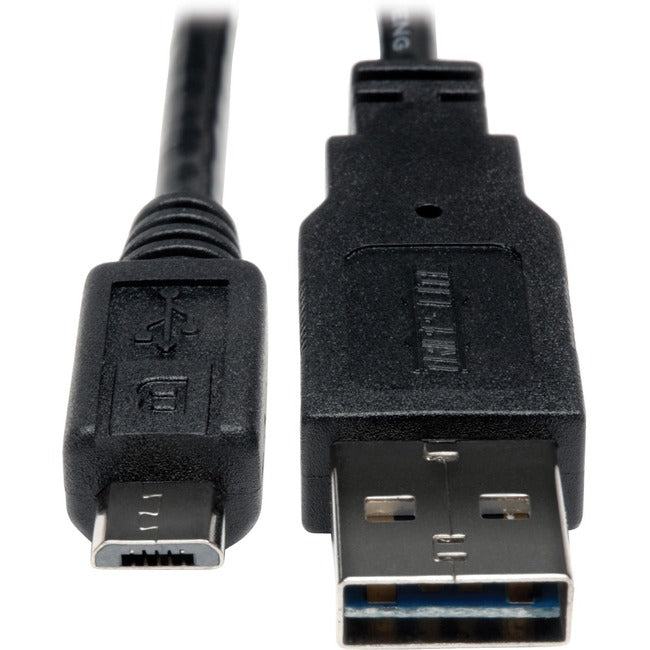 Tripp Lite 6in USB 2.0 High Speed Cable Reversible A to 5Pin Micro B M-M - American Tech Depot