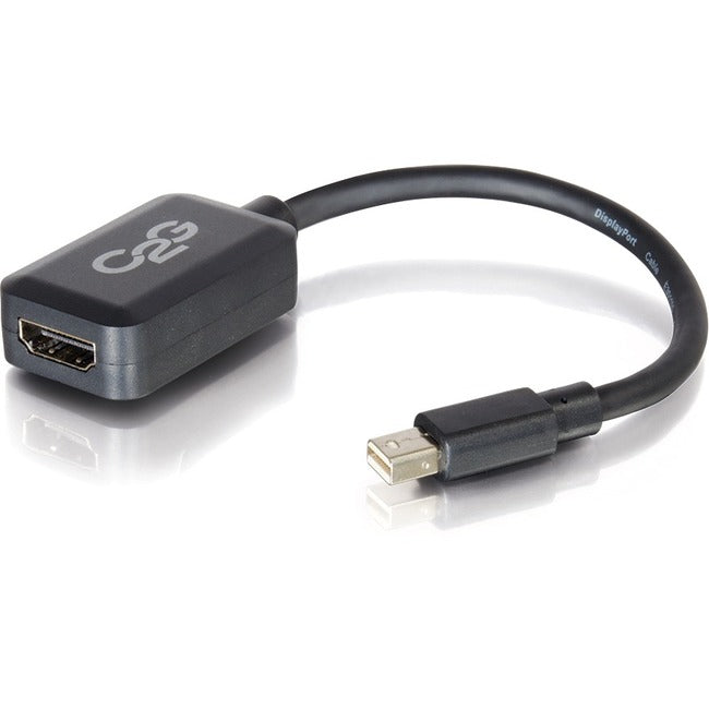 C2G 8in Mini DisplayPort to HDMI Adapter-Thunderbolt to HDMI Converter-Black - American Tech Depot