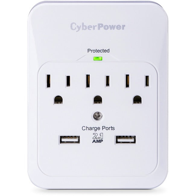 CyberPower CSP300WUR1 Professional 3 - Outlet Surge with 600 J
