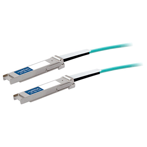 AddOn Dell Force10 CBL-QSFP-40GE-10M Compatible TAA Compliant 40GBase-AOC QSFP+ to QSFP+ Direct Attach Cable (850nm, MMF, 10m) - American Tech Depot