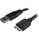 StarTech.com 0.5m (20in) Slim SuperSpeed USB 3.0 A to Micro B Cable - M-M - American Tech Depot