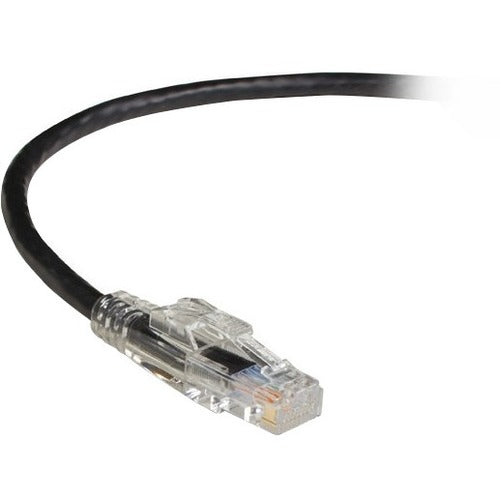 Black Box GigaBase 3 CAT5e 350-MHz Lockable Patch Cable (UTP), Black, 15-ft. (4.5-m) - American Tech Depot