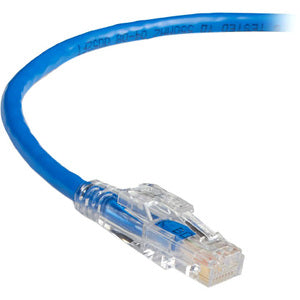 Black Box GigaTrue 3 CAT6 550-MHz Lockable Patch Cable (UTP), Blue, 30-ft. (9.1-m) - American Tech Depot