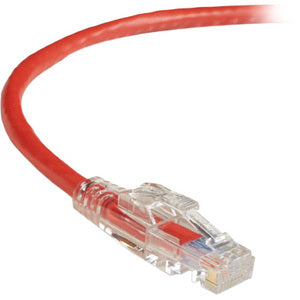 Black Box GigaTrue 3 CAT6 550-MHz Lockable Patch Cable (UTP), Red, 2-ft. (0.6-m) - American Tech Depot