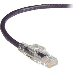 Black Box GigaTrue 3 CAT6 550-MHz Lockable Patch Cable (UTP) - Violet, 7-ft. (2.1-m) - American Tech Depot
