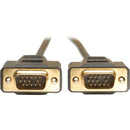 Tripp Lite 15ft VGA Monitor Gold Cable Molded Shielded HD15 M-M 15' - American Tech Depot