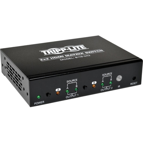 Tripp Lite 2x2 HDMI Matrix Switch Video & Audio 1920x1200 at 60Hz - 1080p - American Tech Depot