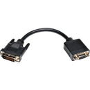Tripp Lite 8in DVI to VGA Adapter Converter Cable DVI-I Dual Link to HD15 M-F 8" - American Tech Depot