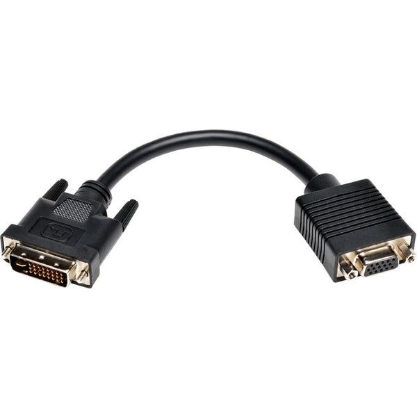 Tripp Lite 8in DVI to VGA Adapter Converter Cable DVI-I Dual Link to HD15 M-F 8" - American Tech Depot