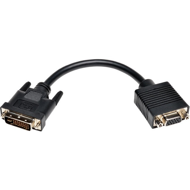 Tripp Lite 8in DVI to VGA Adapter Converter Cable DVI-I Dual Link to HD15 M-F 8" - American Tech Depot
