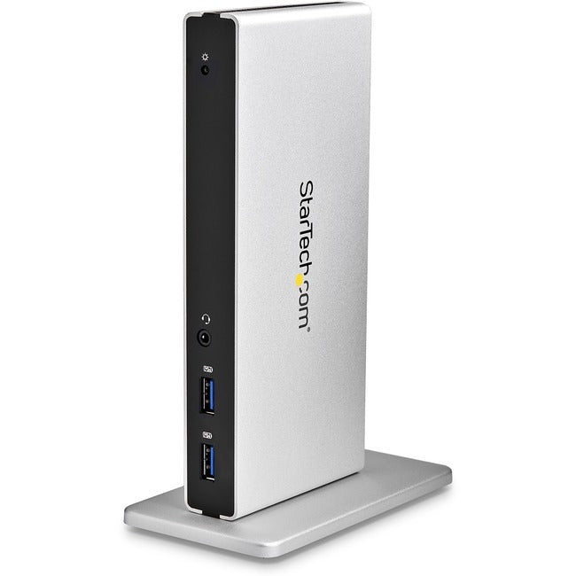 StarTech.com USB 3.0 Docking Station - Compatible with Windows - macOS - Dual DVI Docking Station Supports Dual Monitors - DVI to HDMI and DVI to VGA Adapters Included - USB3SDOCKDD - American Tech Depot
