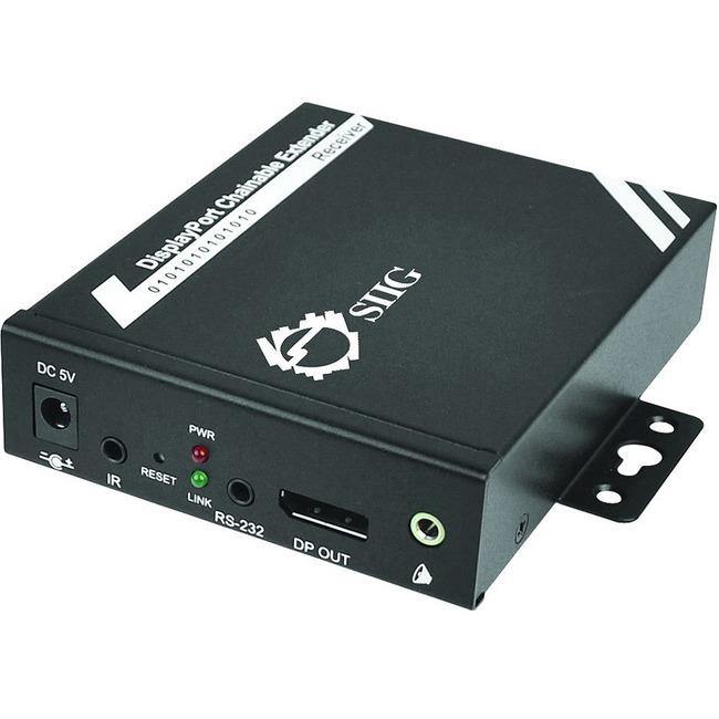 SIIG DisplayPort to CAT5e Daisy Chain HD with RS-232 & IR - Repeater - American Tech Depot