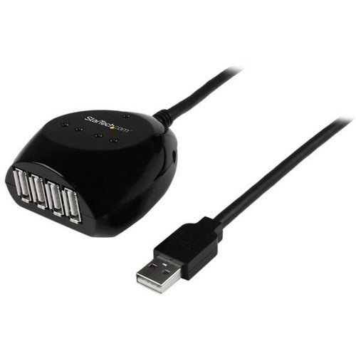 StarTech.com 15m USB 2.0 Active Cable with 4 Port Hub - American Tech Depot