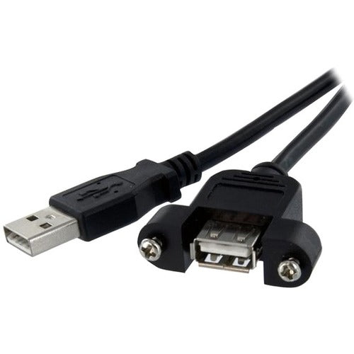 StarTech.com 2 ft Panel Mount USB Cable A to A - F-M - American Tech Depot