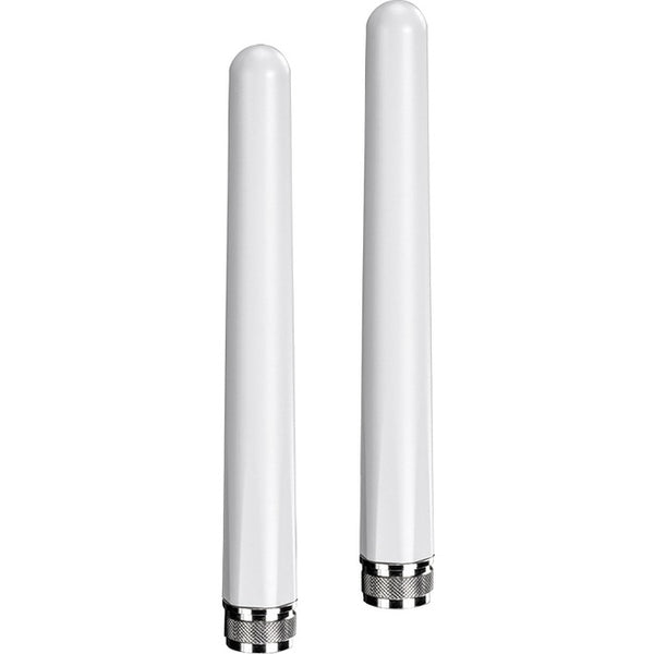 TRENDnet 5-7 dBi Outdoor Dual Band Omni Antenna Kit, N-Type Male Connectors, Supports 2.4 And 5 GHz, Omni-Directional Antennas, Use With 802.11ac-n-g-b-a Routers And Access Points, White, TEW-AO57