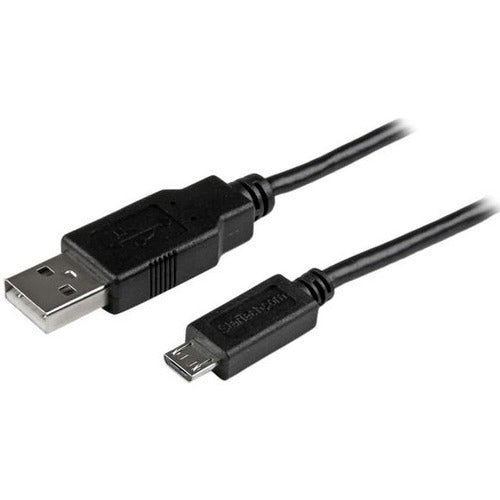 StarTech.com 1 ft Mobile Charge Sync USB to Slim Micro USB Cable for Smartphones and Tablets - A to Micro B M-M - American Tech Depot