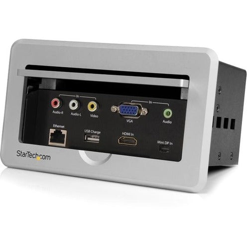 StarTech.com Conference Table Connectivity Box - HDMI - VGA - Mini DisplayPort to HDMI Output with Fast Charge USB Port