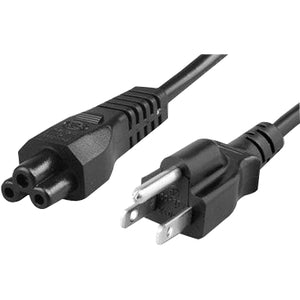 Unirise Notebook Power Cord 5-15P-C5, SJT, 125V, 10Amp, Black Jacket 6 feet