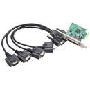 SYBA Multimedia 4 Port DB9 Serial PCI-e x1 Card - American Tech Depot