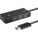 Vantec Vantec 4-Port USB 3.0 Bus-Powered Travel Hub - American Tech Depot
