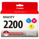 Canon PGI-2200 CMY Original Ink Cartridge - Yellow, Cyan, Magenta - American Tech Depot