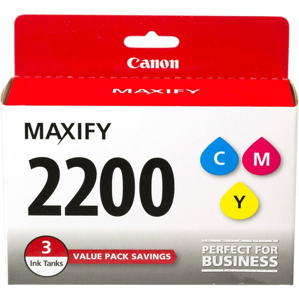 Canon PGI-2200 CMY Original Ink Cartridge - Yellow, Cyan, Magenta - American Tech Depot