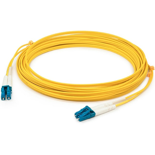 AddOn 5m LC (Male) to LC (Male) Yellow OS2 Duplex Fiber OFNR (Riser-Rated) Patch Cable - American Tech Depot