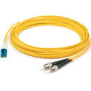 AddOn 3m LC (Male) to ST (Male) Yellow OS2 Duplex Fiber OFNR (Riser-Rated) Patch Cable - American Tech Depot