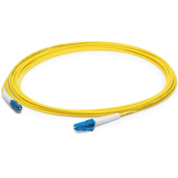 AddOn 10m LC (Male) to LC (Male) Yellow OS2 Simplex Fiber OFNR (Riser-Rated) Patch Cable - American Tech Depot