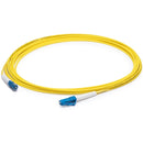 AddOn 15m LC (Male) to LC (Male) Yellow OS2 Simplex Fiber OFNR (Riser-Rated) Patch Cable - American Tech Depot