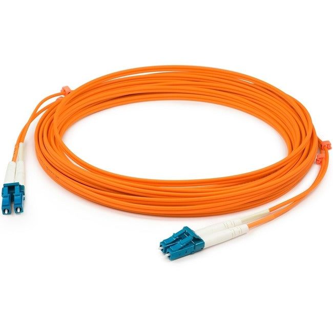 AddOn 20m LC (Male) to LC (Male) Orange OM1 Duplex Fiber OFNR (Riser-Rated) Patch Cable - American Tech Depot