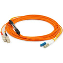 AddOn 3m LC (Male) to SC (Male) Orange OM2 & OS1 Duplex Fiber Mode Conditioning Cable - American Tech Depot