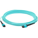 AddOn 5m MPO (Female) to MPO (Female) 12-Strand Aqua OM4 Crossover Fiber OFNR (Riser-Rated) Patch Cable - American Tech Depot