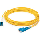 AddOn 10m LC (Male) to SC (Male) Yellow OS2 Duplex Fiber OFNR (Riser-Rated) Patch Cable - American Tech Depot