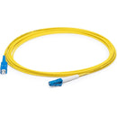 AddOn 10m LC (Male) to SC (Male) Yellow OS2 Simplex Fiber OFNR (Riser-Rated) Patch Cable - American Tech Depot
