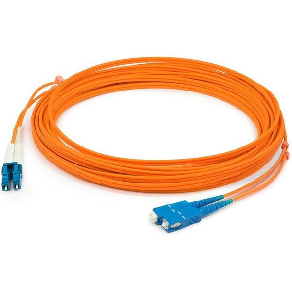 AddOn 4m LC (Male) to SC (Male) Orange OM1 Duplex Fiber OFNR (Riser-Rated) Patch Cable - American Tech Depot