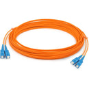 AddOn 2m SC (Male) to SC (Male) Orange OM1 Duplex Fiber OFNR (Riser-Rated) Patch Cable - American Tech Depot