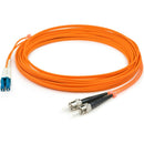 AddOn 10m LC (Male) to ST (Male) Orange OM1 Duplex Fiber OFNR (Riser-Rated) Patch Cable - American Tech Depot