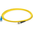 AddOn 2m SC (Male) to ST (Male) Yellow OS2 Simplex Fiber OFNR (Riser-Rated) Patch Cable