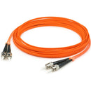 AddOn 10m ST (Male) to ST (Male) Orange OM1 Duplex Fiber OFNR (Riser-Rated) Patch Cable - American Tech Depot