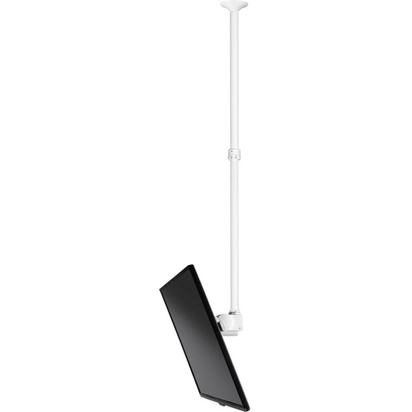Atdec ceiling mount for large display, long pole - Loads up to 143lb - White - Universal VESA up to 800x500