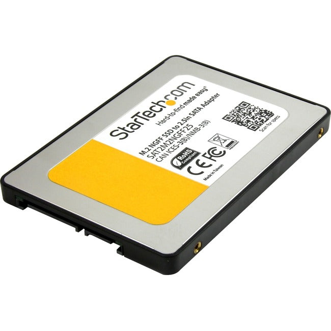 StarTech.com M.2 SSD to 2.5in SATA III Adapter - M.2 Solid State Drive Converter with Protective Housing - American Tech Depot