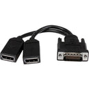 StarTech.com 8in LFH 59 Male to Dual Female DisplayPort DMS 59 Cable - American Tech Depot