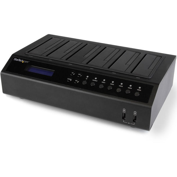 StarTech.com USB 3.0 - eSATA 6-Bay Hard Drive Duplicator Dock - 1:5 HDD - SSD Cloner and Eraser - American Tech Depot