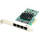 AddOn Intel EXPI9404PTL Comparable 10-100-1000Mbs Quad Open RJ-45 Port 100m PCIe x4 Network Interface Card