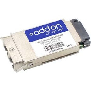 AddOn HP GBIC-GELXSM1310A Compatible TAA Compliant 1000Base-LX GBIC Transceiver (SMF, 1310nm, 10km, SC)